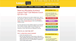 Desktop Screenshot of lawyerhelp.co.nz