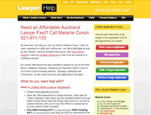 Tablet Screenshot of lawyerhelp.co.nz